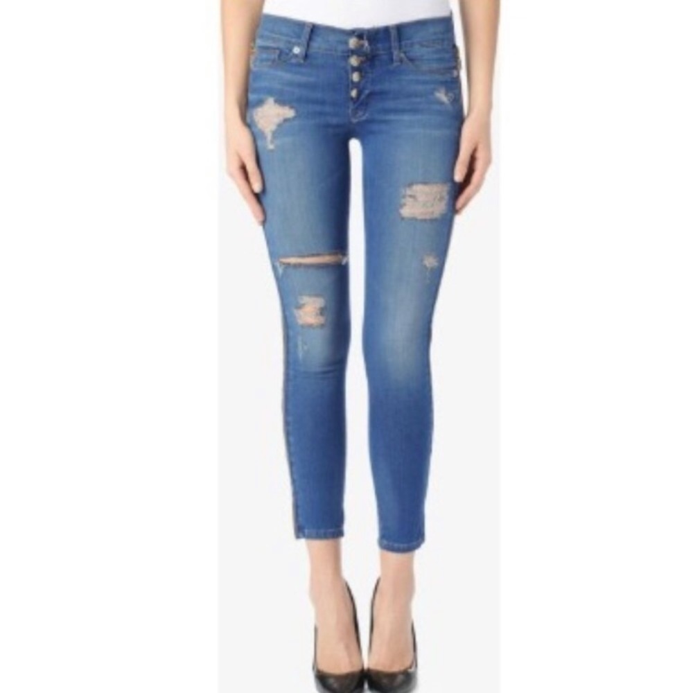 Hudson Sid super skinny crop jeans 24 - Picture 2 of 14